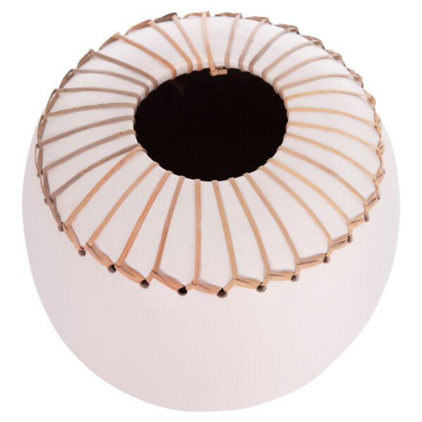 ΕΠΙΤΡΑΠΕΖΙΟ ΔΙΑΚΟΣΜΗΤΙΚΟ ΒΑΖΟ LENNOX HM4675.02L TΕΡΑΚΟΤΑ ΣΕ ΛΕΥΚΟ--Φ22x20Υεκ. - Image 9