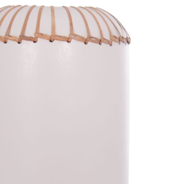 ΕΠΙΤΡΑΠΕΖΙΟ ΔΙΑΚΟΣΜΗΤΙΚΟ ΒΑΖΟ LENNOX HM4675.02S TΕΡΑΚΟΤΑ ΣΕ ΛΕΥΚΟ--Φ18x33Υεκ. - Image 5