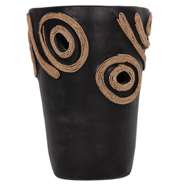 ΕΠΙΤΡΑΠΕΖΙΟ ΔΙΑΚΟΣΜΗΤΙΚΟ ΒΑΖΟ DEAN HM4677.01S ΤΕΡΑΚΟΤΑ ΣΕ ΜΑΥΡΟ--Φ19x25Υεκ. - Image 3