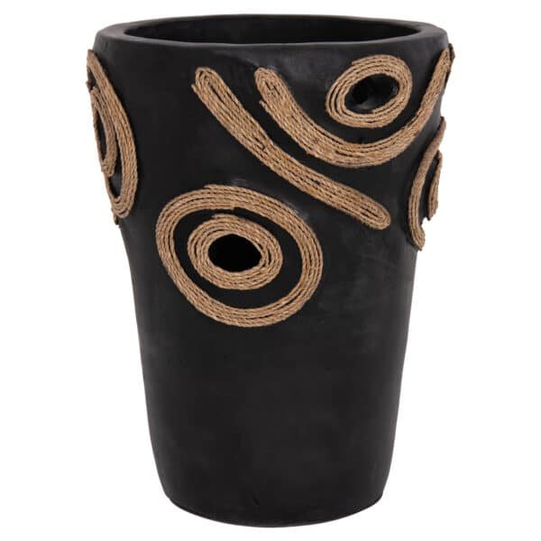 ΕΠΙΤΡΑΠΕΖΙΟ ΔΙΑΚΟΣΜΗΤΙΚΟ ΒΑΖΟ DEAN HM4677.01S ΤΕΡΑΚΟΤΑ ΣΕ ΜΑΥΡΟ--Φ19x25Υεκ. - Image 4