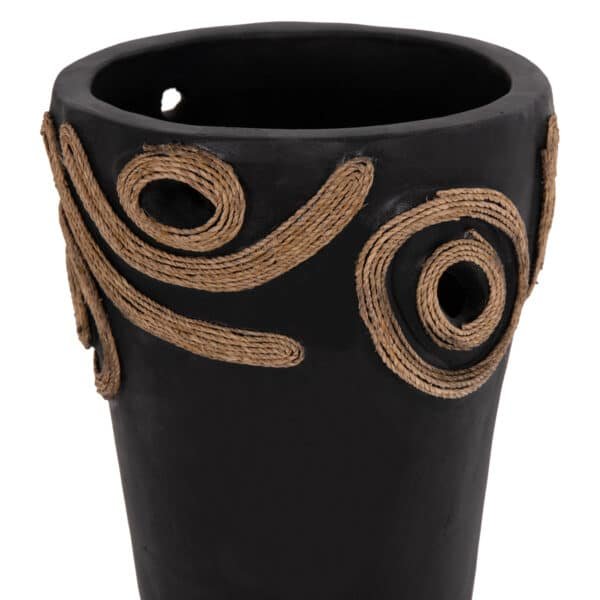 ΕΠΙΤΡΑΠΕΖΙΟ ΔΙΑΚΟΣΜΗΤΙΚΟ ΒΑΖΟ DEAN HM4677.01S ΤΕΡΑΚΟΤΑ ΣΕ ΜΑΥΡΟ--Φ19x25Υεκ. - Image 5