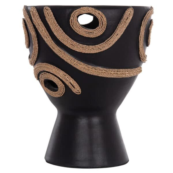 ΕΠΙΤΡΑΠΕΖΙΟ ΔΙΑΚΟΣΜΗΤΙΚΟ ΒΑΖΟ DEAN HM4678.01 ΤΕΡΑΚΟΤΑ ΣΕ ΜΑΥΡΟ--Φ23x29Υεκ. - Image 3