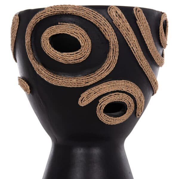 ΕΠΙΤΡΑΠΕΖΙΟ ΔΙΑΚΟΣΜΗΤΙΚΟ ΒΑΖΟ DEAN HM4678.01 ΤΕΡΑΚΟΤΑ ΣΕ ΜΑΥΡΟ--Φ23x29Υεκ. - Image 4