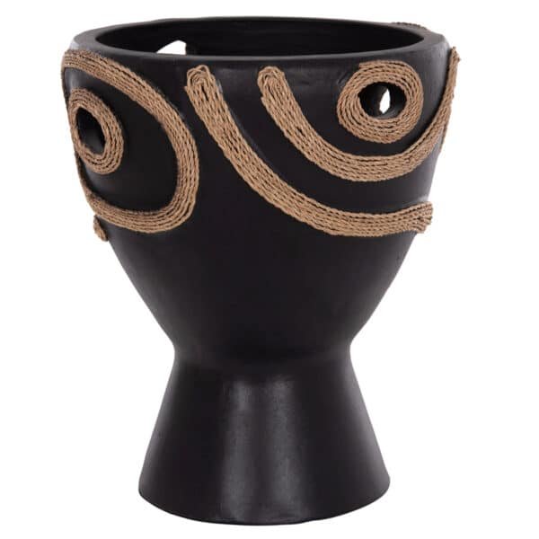 ΕΠΙΤΡΑΠΕΖΙΟ ΔΙΑΚΟΣΜΗΤΙΚΟ ΒΑΖΟ DEAN HM4678.01 ΤΕΡΑΚΟΤΑ ΣΕ ΜΑΥΡΟ--Φ23x29Υεκ. - Image 6