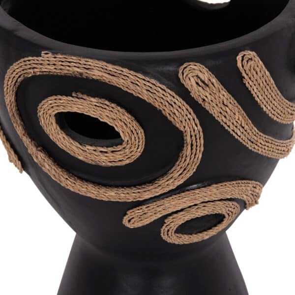 ΕΠΙΤΡΑΠΕΖΙΟ ΔΙΑΚΟΣΜΗΤΙΚΟ ΒΑΖΟ DEAN HM4678.01 ΤΕΡΑΚΟΤΑ ΣΕ ΜΑΥΡΟ--Φ23x29Υεκ. - Image 9