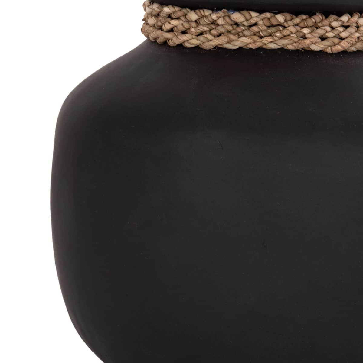 ΕΠΙΤΡΑΠΕΖΙΟ ΔΙΑΚΟΣΜΗΤΙΚΟ ΒΑΖΟ CAMMER HM4687.01S ΤΕΡΑΚΟΤΑ ΣΕ ΜΑΥΡΟ--Φ22x20Υεκ. - Image 6