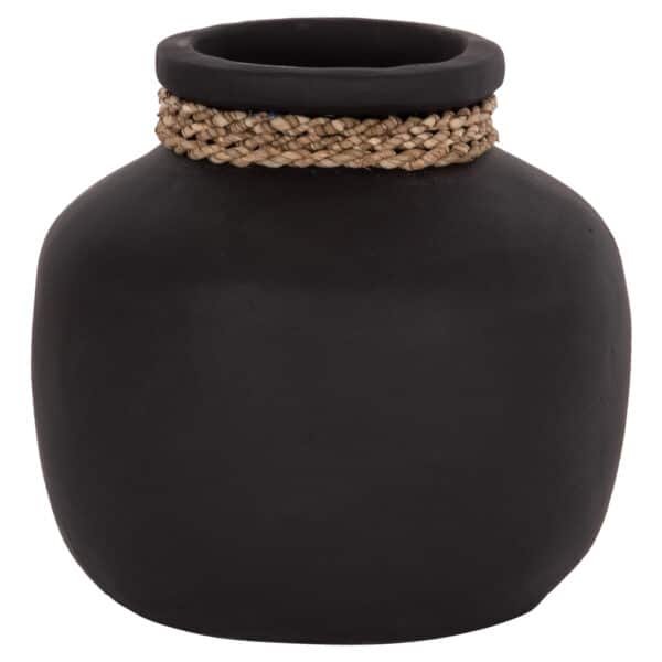 ΕΠΙΤΡΑΠΕΖΙΟ ΔΙΑΚΟΣΜΗΤΙΚΟ ΒΑΖΟ CAMMER HM4687.01S ΤΕΡΑΚΟΤΑ ΣΕ ΜΑΥΡΟ--Φ22x20Υεκ.