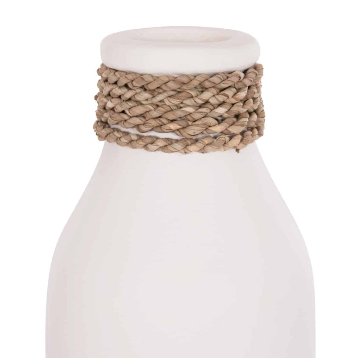 ΕΠΙΤΡΑΠΕΖΙΟ ΔΙΑΚΟΣΜΗΤΙΚΟ ΒΑΖΟ CAMMER HM4687.02M ΤΕΡΑΚΟΤΑ ΣΕ ΛΕΥΚΟ--Φ13x34Υεκ. - Image 4