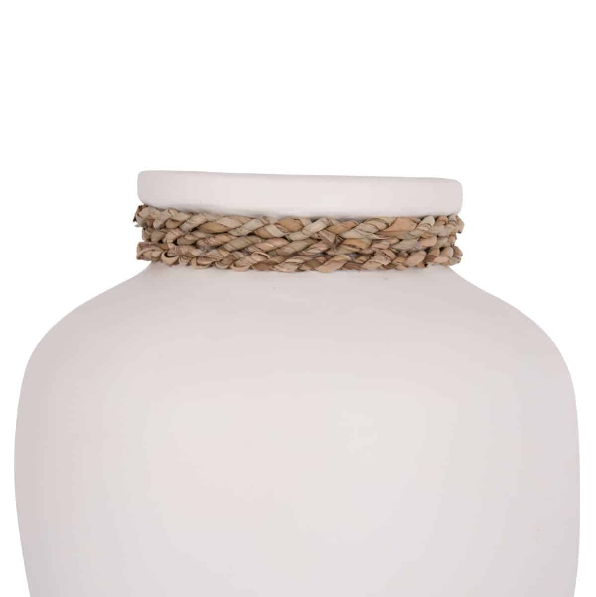 ΕΠΙΤΡΑΠΕΖΙΟ ΔΙΑΚΟΣΜΗΤΙΚΟ ΒΑΖΟ CAMMER HM4687.02S ΤΕΡΑΚΟΤΑ ΣΕ ΛΕΥΚΟ--Φ22x20Υεκ. - Image 4