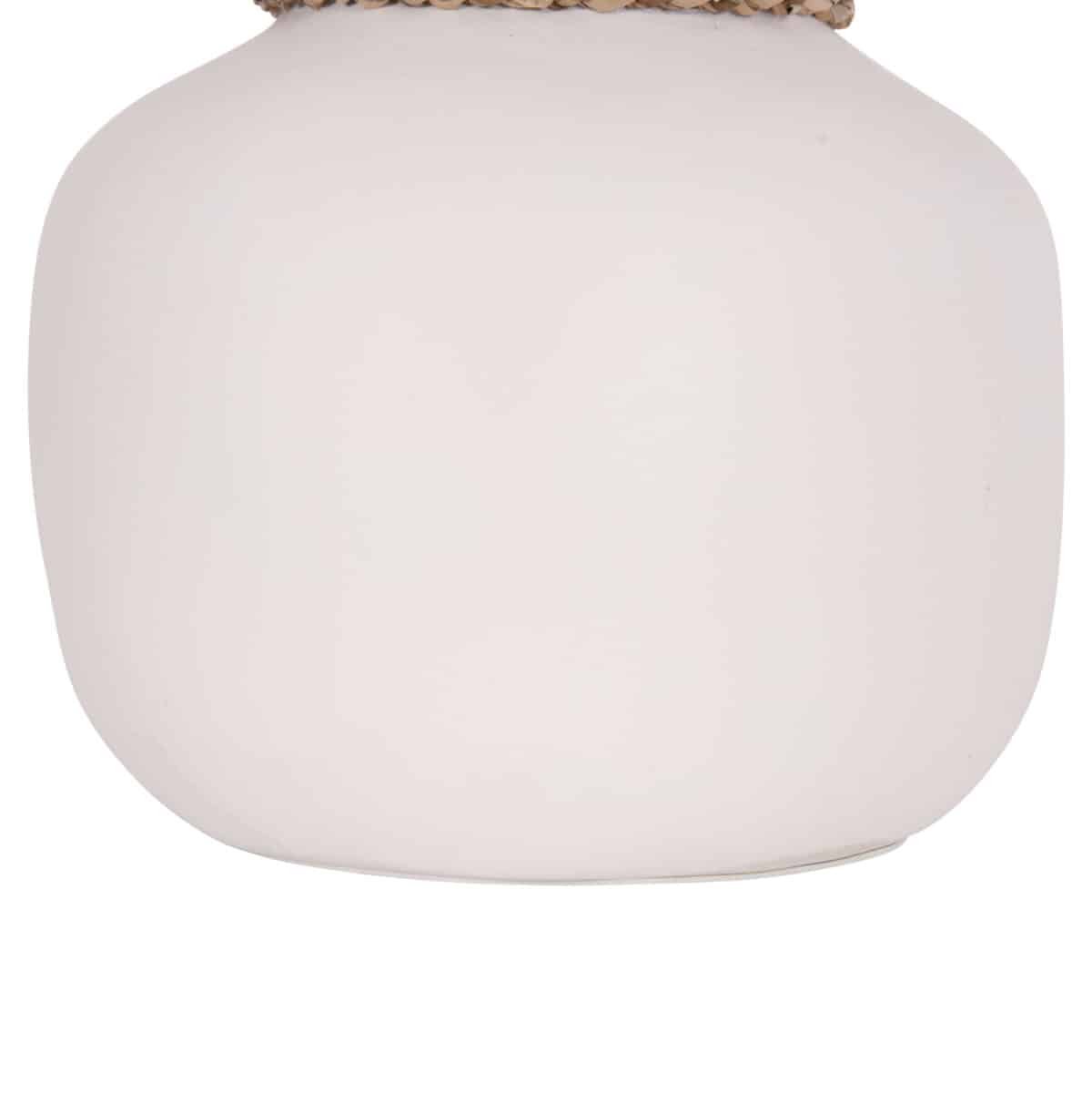 ΕΠΙΤΡΑΠΕΖΙΟ ΔΙΑΚΟΣΜΗΤΙΚΟ ΒΑΖΟ CAMMER HM4687.02S ΤΕΡΑΚΟΤΑ ΣΕ ΛΕΥΚΟ--Φ22x20Υεκ. - Image 5