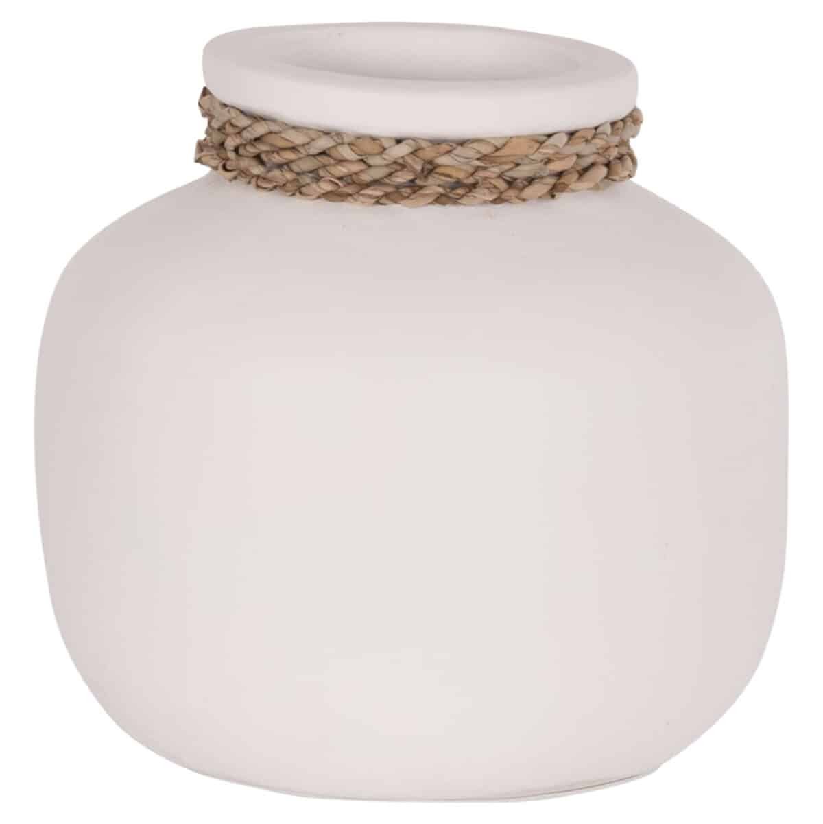 ΕΠΙΤΡΑΠΕΖΙΟ ΔΙΑΚΟΣΜΗΤΙΚΟ ΒΑΖΟ CAMMER HM4687.02S ΤΕΡΑΚΟΤΑ ΣΕ ΛΕΥΚΟ--Φ22x20Υεκ. - Image 6