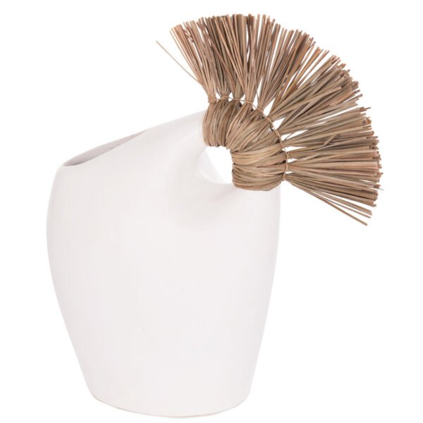 ΕΠΙΤΡΑΠΕΖΙΟ ΔΙΑΚΟΣΜΗΤΙΚΟ ALICA2 HM4671.02 ΛΕΥΚΗ ΤΕΡΑΚΟΤΑ & GRASS--44x18x50Υεκ. - Image 4