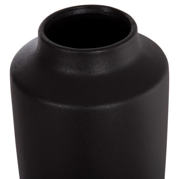 ΕΠΙΤΡΑΠΕΖΙΟ ΚΕΡΑΜΙΚΟ ΔΙΑΚΟΣΜΗΤΙΚΟ ΒΑΖΟ GALAD HM4587.02 ΜΑΥΡΟ ΜΑΤ Φ17,5x40Υ εκ. - Image 4