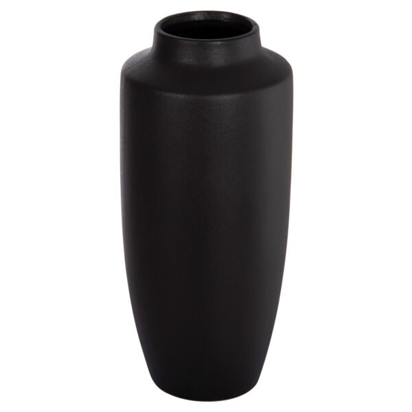 ΕΠΙΤΡΑΠΕΖΙΟ ΚΕΡΑΜΙΚΟ ΔΙΑΚΟΣΜΗΤΙΚΟ ΒΑΖΟ GALAD HM4587.02 ΜΑΥΡΟ ΜΑΤ Φ17