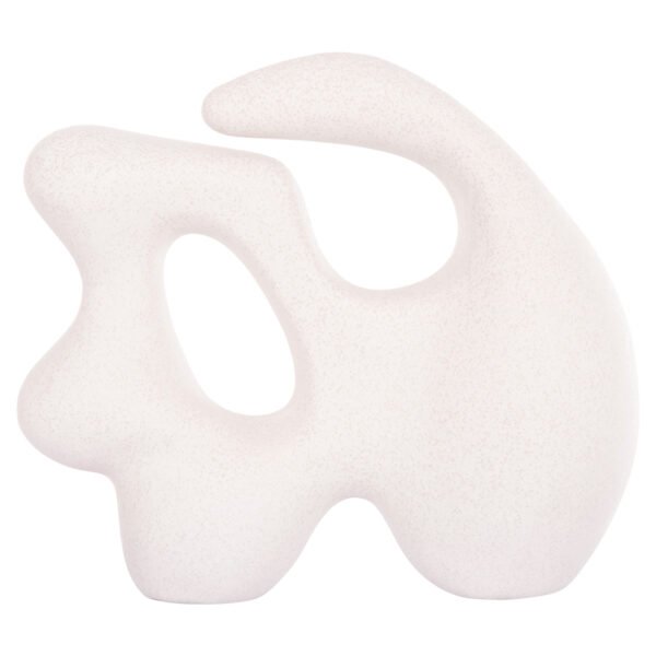 ΕΠΙΤΡΑΠΕΖΙΟ ΚΕΡΑΜΙΚΟ ΔΙΑΚΟΣΜΗΤΙΚΟ ΣΕΙΡΑ ISIL HM4596 ΚΡΥΣΤΑΛΛ.ΥΠΟΛΕΥΚΟ 33x14x29Υ εκ - Image 3