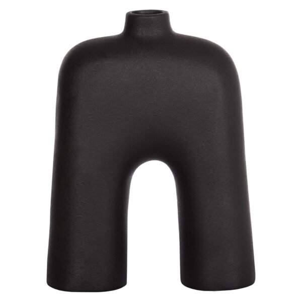 ΕΠΙΤΡΑΠΕΖΙΟ ΚΕΡΑΜΙΚΟ ΔΙΑΚΟΣΜΗΤΙΚΟ ΣΕΙΡΑ ISIL HM4599.02 ΜΑΥΡΟ ΜΑΤ 22x8x29Υεκ - Image 3