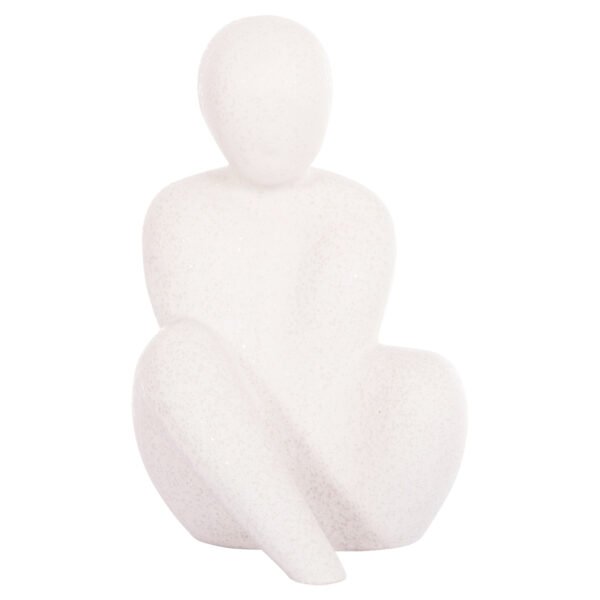 ΕΠΙΤΡΑΠΕΖΙΟ ΚΕΡΑΜΙΚΟ ΔΙΑΚΟΣΜΗΤΙΚΟ HUMANS HM4595 ΚΡΥΣΤΑΛΛ.ΥΠΟΛΕΥΚΟ 12x14x20Υ εκ. - Image 3