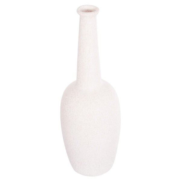 ΕΠΙΤΡΑΠΕΖΙΟ ΚΕΡΑΜΙΚΟ ΔΙΑΚΟΣΜΗΤΙΚΟ ELENDIL HM4592.01 ΥΠΟΛΕΥΚΟ ΚΡΥΣΤΑΛΛΙΚΟ Φ10x30Υ εκ