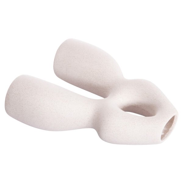 ΕΠΙΤΡΑΠΕΖΙΟ ΚΕΡΑΜΙΚΟ ΔΙΑΚΟΣΜΗΤΙΚΟ ISIL HM4598.01 ΥΠΟΛΕΥΚΟ ΚΡΥΣΤΑΛΛΙΚΟ 25x9x29,5Υεκ - Image 5