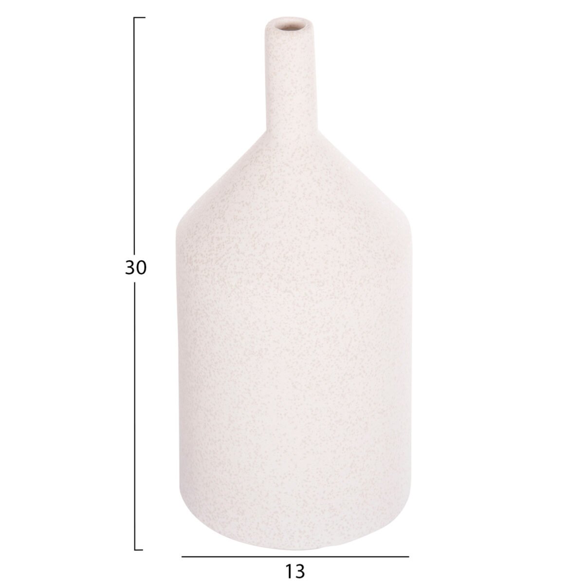 ΕΠΙΤΡΑΠΕΖΙΟ ΚΕΡΑΜΙΚΟ ΔΙΑΚΟΣΜΗΤΙΚΟ GALAD HM4608.01 ΚΡΥΣΤΑΛΛΙΚΟ ΥΠΟΛΕΥΚΟ Φ13x30Υεκ - Image 2