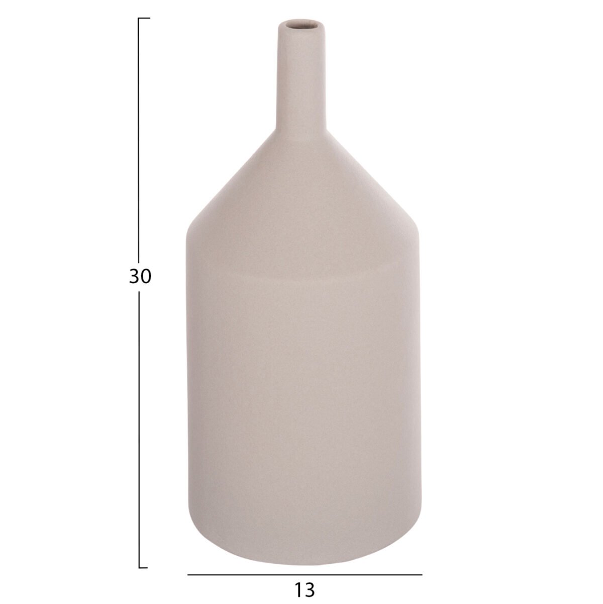 ΕΠΙΤΡΑΠΕΖΙΟ ΚΕΡΑΜΙΚΟ ΔΙΑΚΟΣΜΗΤΙΚΟ GALAD HM4608.03 ΓΚΡΙ ΜΑΤ Φ13x30Υεκ - Image 2