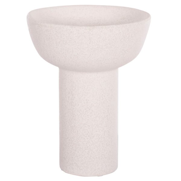 ΕΠΙΤΡΑΠΕΖΙΟ ΚΕΡΑΜΙΚΟ ΔΙΑΚΟΣΜΗΤΙΚΟ ELENDIL HM4603.01 ΥΠΟΛΕΥΚΟ ΚΡΥΣΤΑΛΛΙΚΟ Φ20x26