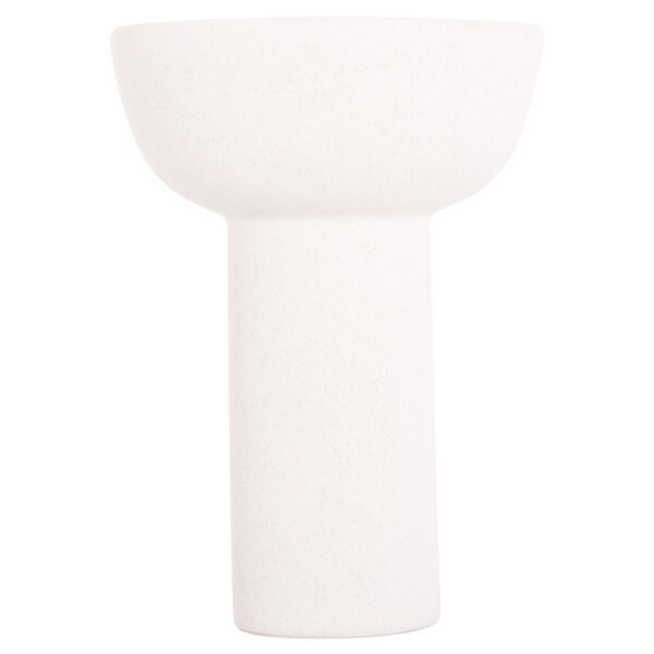 ΕΠΙΤΡΑΠΕΖΙΟ ΚΕΡΑΜΙΚΟ ΔΙΑΚΟΣΜΗΤΙΚΟ ELENDIL HM4602.01 ΥΠΟΛΕΥΚΟ ΚΡΥΣΤΑΛΛΙΚΟ Φ23x32Υ εκ. - Image 3