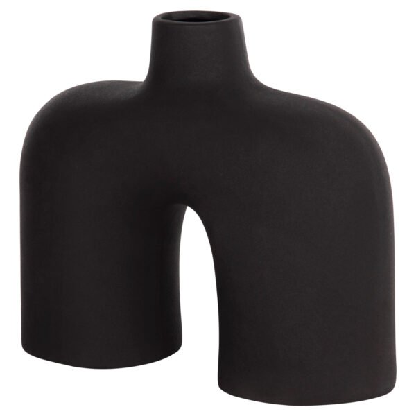 ΕΠΙΤΡΑΠΕΖΙΟ ΚΕΡΑΜΙΚΟ ΔΙΑΚΟΣΜΗΤΙΚΟ ISIL HM4600.02 ΜΑΥΡΟ ΜΑΤ 27x9,5x22,5Y εκ. - Image 4