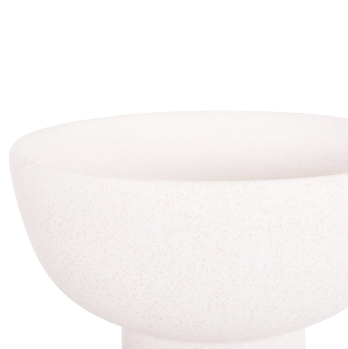 ΕΠΙΤΡΑΠΕΖΙΟ ΚΕΡΑΜΙΚΟ ΔΙΑΚΟΣΜΗΤΙΚΟ ELENDIL HM4602.01 ΥΠΟΛΕΥΚΟ ΚΡΥΣΤΑΛΛΙΚΟ Φ23x32Υ εκ. - Image 5