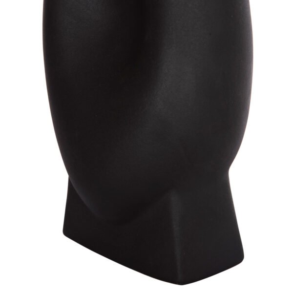 ΕΠΙΤΡΑΠΕΖΙΟ ΚΕΡΑΜΙΚΟ ΔΙΑΚΟΣΜΗΤΙΚΟ ΣΕΙΡΑ GLAΖΕ HM4609.02 ΜΑΥΡΟ ΜΑΤ 16.5x11x38Υεκ - Image 7