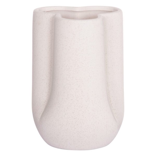 ΕΠΙΤΡΑΠΕΖΙΟ ΚΕΡΑΜΙΚΟ ΔΙΑΚΟΣΜΗΤΙΚΟ GLAΖΕ HM4613.01 ΚΡΥΣΤΑΛΛΙΚΟ ΥΠΟΛΕΥΚΟ Φ16x22Υεκ