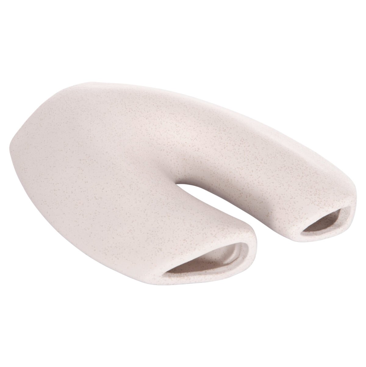 ΕΠΙΤΡΑΠΕΖΙΟ ΚΕΡΑΜΙΚΟ ΔΙΑΚΟΣΜΗΤΙΚΟ ARKEN HM4619.01 ΚΡΥΣΤΑΛΛΙΚΟ ΥΠΟΛΕΥΚΟ 20,5x8x26Υεκ - Image 5