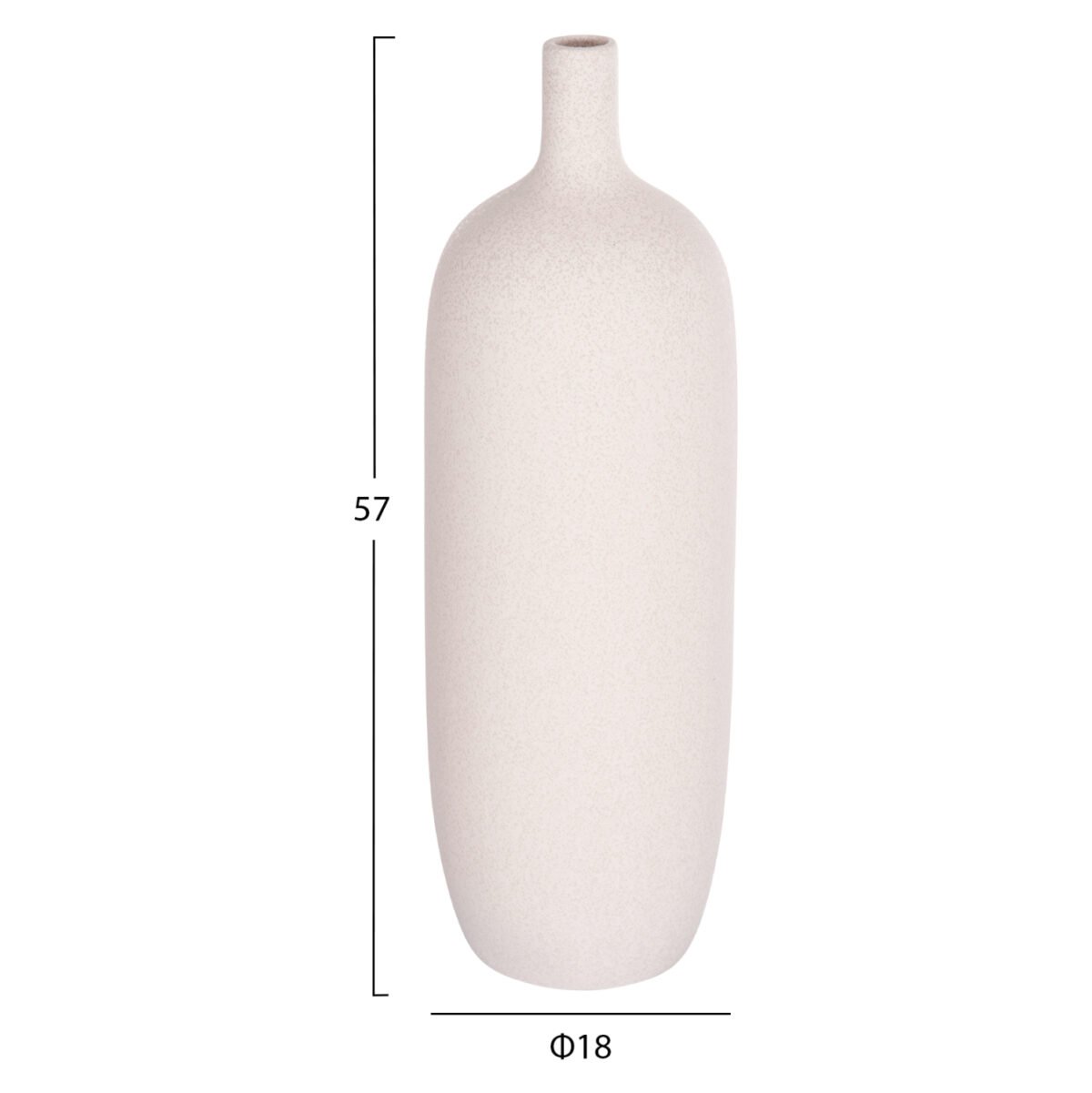 ΕΠΙΤΡΑΠΕΖΙΟ ΚΕΡΑΜΙΚΟ ΔΙΑΚΟΣΜΗΤΙΚΟ GALAD HM4623.01 ΚΡΥΣΤΑΛΛΙΚΟ ΥΠΟΛΕΥΚΟ Φ18x57Υεκ - Image 2