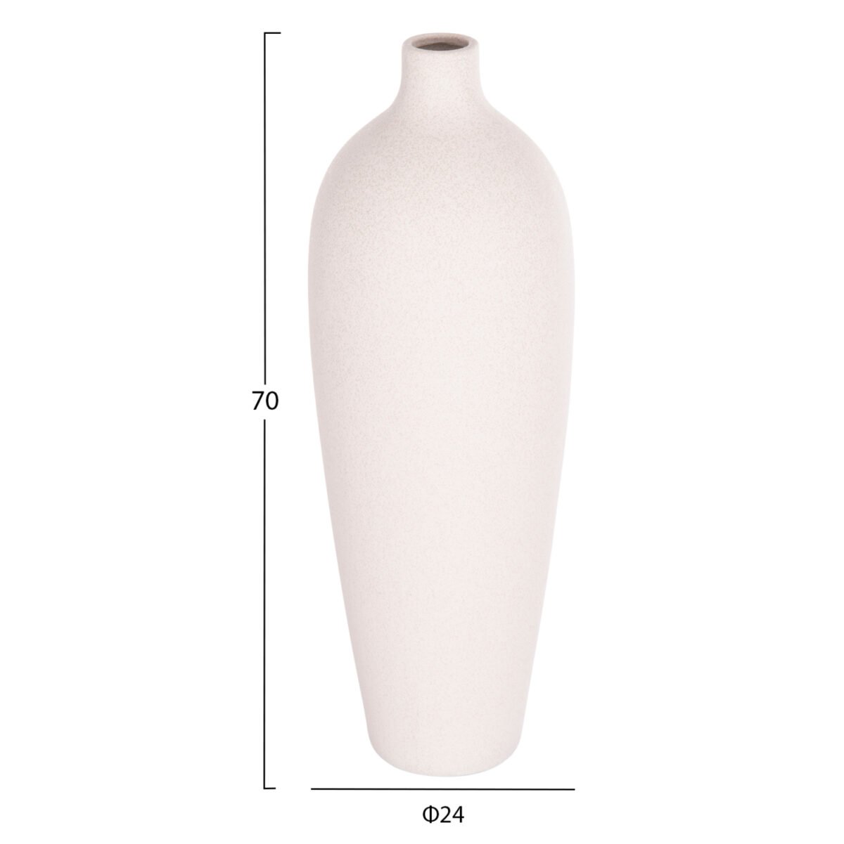 ΕΠΙΤΡΑΠΕΖΙΟ ΚΕΡΑΜΙΚΟ ΔΙΑΚΟΣΜΗΤΙΚΟ GALAD HM4624.01 ΥΠΟΛΕΥΚΟ ΚΡΥΣΤΑΛΛΙΚΟ Φ24x70Υεκ - Image 2