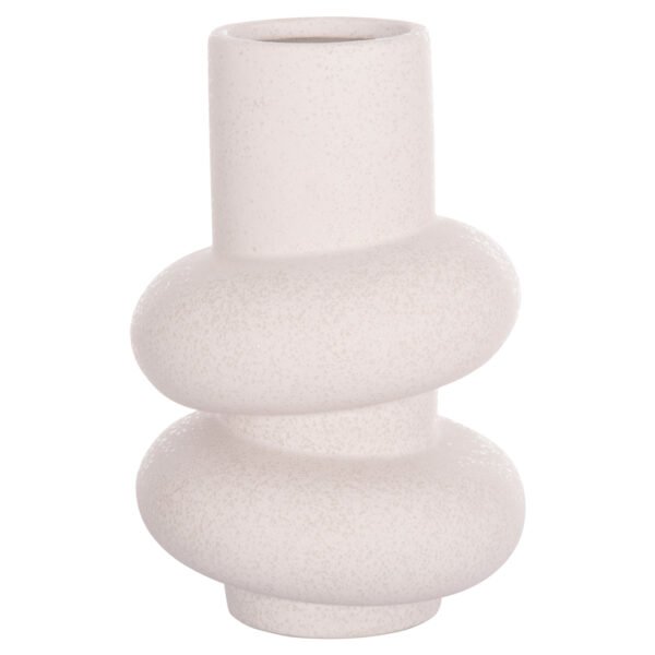 ΕΠΙΤΡΑΠΕΖΙΟ ΚΕΡΑΜΙΚΟ ΔΙΑΚΟΣΜΗΤΙΚΟ ROOK HM4627.01 ΥΠΟΛΕΥΚΟ ΚΡΥΣΤΑΛΛΙΚΟ Φ16x25