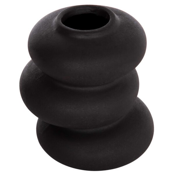 ΕΠΙΤΡΑΠΕΖΙΟ ΚΕΡΑΜΙΚΟ ΔΙΑΚΟΣΜΗΤΙΚΟ ROOK HM4628.02 ΜΑΥΡΟ ΜΑΤ Φ14x19Υεκ - Image 3