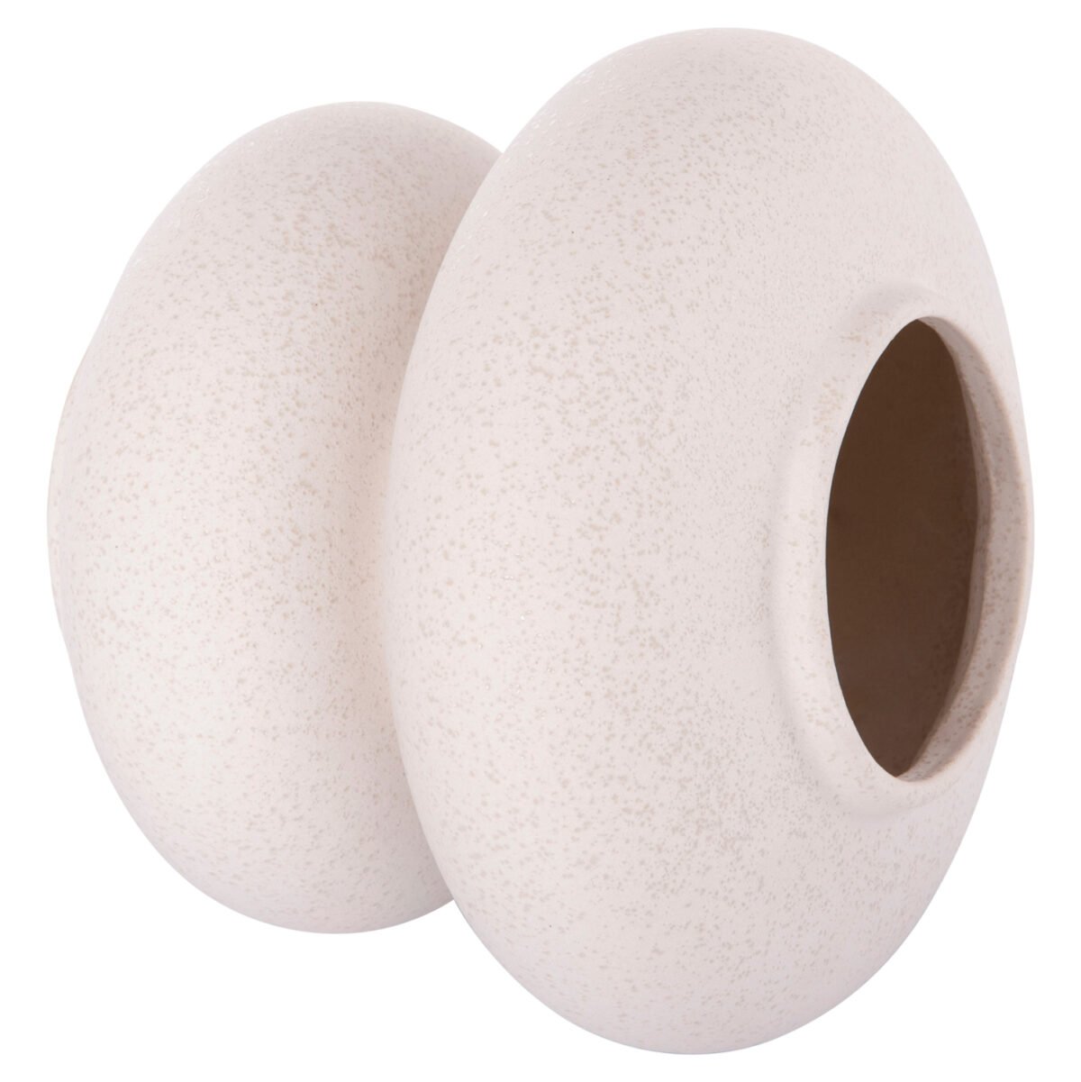 ΕΠΙΤΡΑΠΕΖΙΟ ΚΕΡΑΜΙΚΟ ΔΙΑΚΟΣΜΗΤΙΚΟ ROOK HM4629.01 ΥΠΟΛΕΥΚΟ ΚΡΥΣΤΑΛΛΙΚΟ Φ18x17Υεκ - Image 4