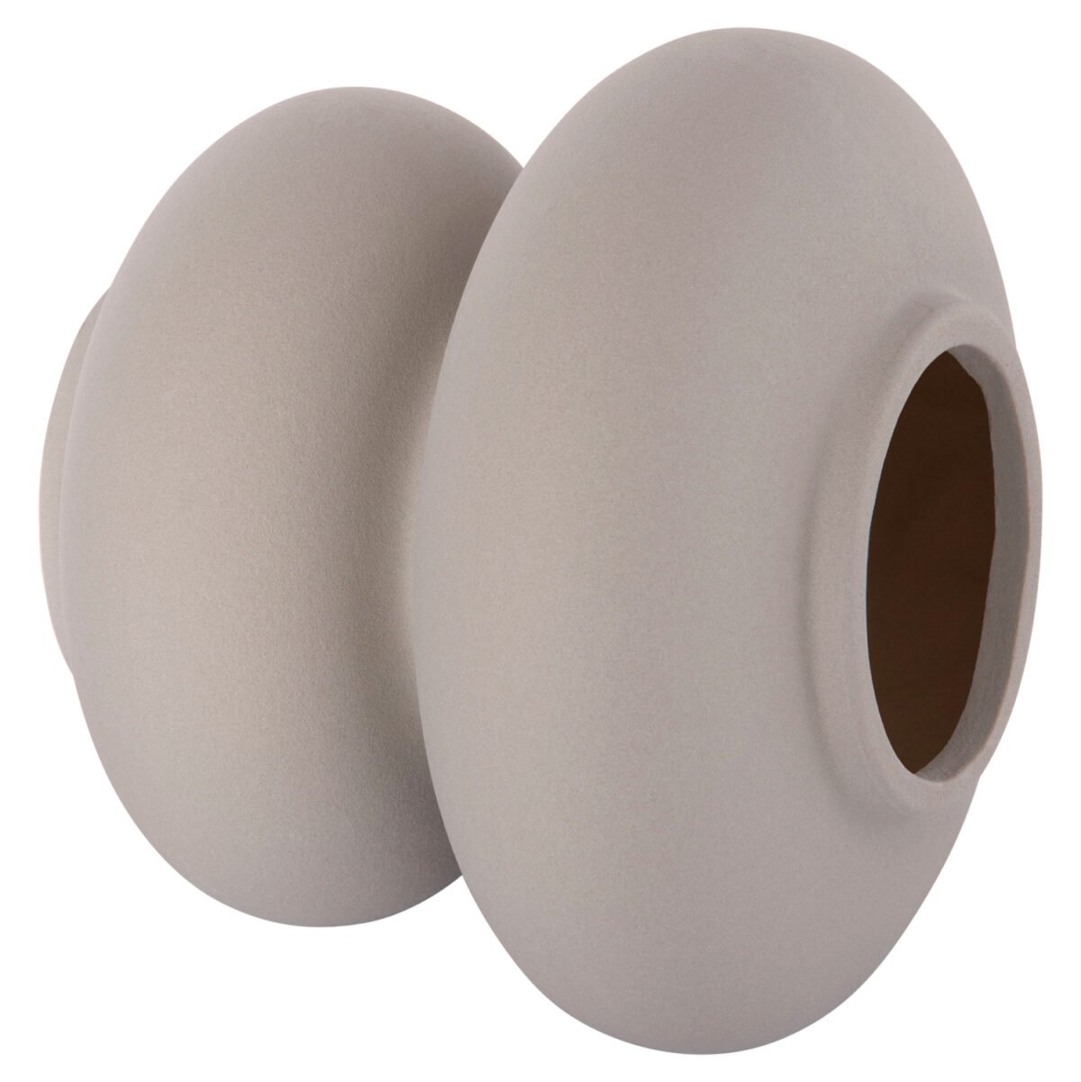 ΕΠΙΤΡΑΠΕΖΙΟ ΚΕΡΑΜΙΚΟ ΔΙΑΚΟΣΜΗΤΙΚΟ ROOK HM4629.03 ΓΚΡΙ ΜΑΤ Φ18x17Υεκ - Image 4