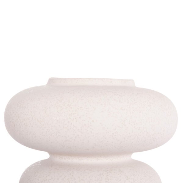 ΕΠΙΤΡΑΠΕΖΙΟ ΚΕΡΑΜΙΚΟ ΔΙΑΚΟΣΜΗΤΙΚΟ ROOK HM4629.01 ΥΠΟΛΕΥΚΟ ΚΡΥΣΤΑΛΛΙΚΟ Φ18x17Υεκ - Image 6