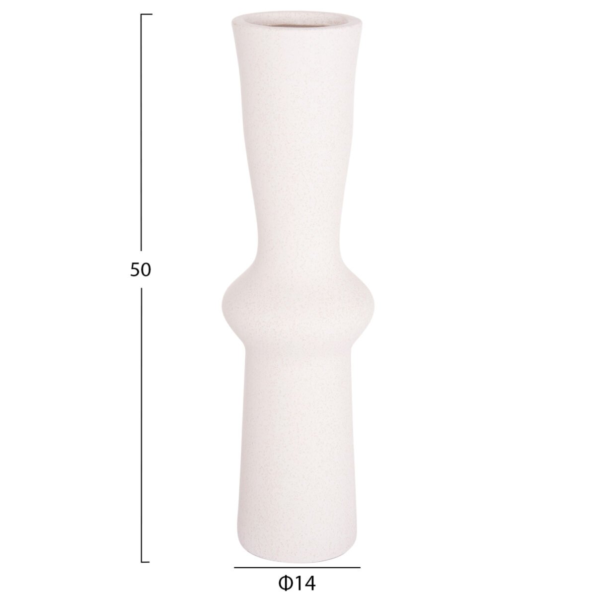 ΕΠΙΤΡΑΠΕΖΙΟ ΚΕΡΑΜΙΚΟ ΔΙΑΚΟΣΜΗΤΙΚΟ SCEPTER HM4637.01 ΚΡΥΣΤΑΛΛΙΚΟ ΥΠΟΛΕΥΚΟ Φ14x50Υεκ - Image 2