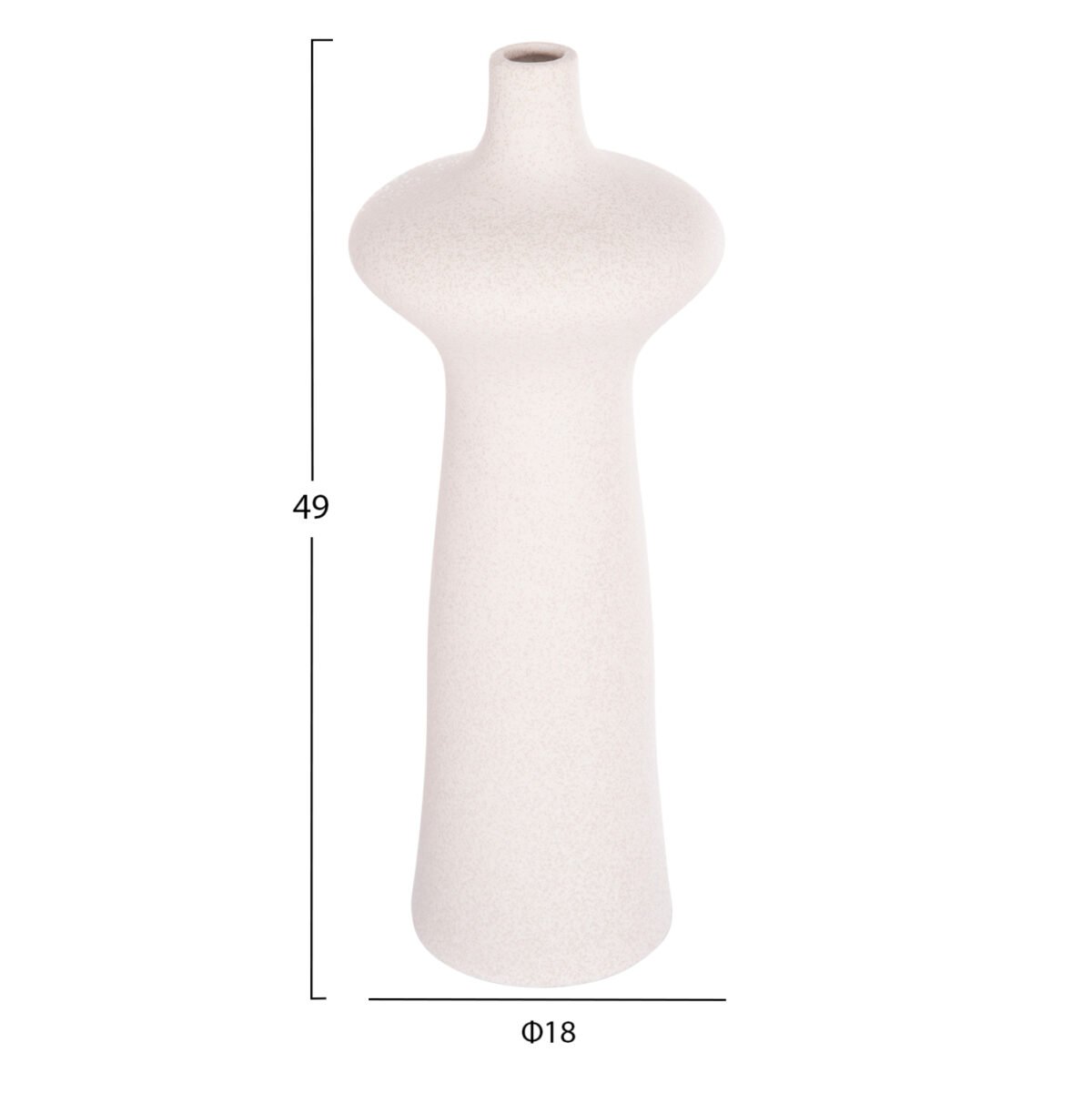 ΕΠΙΤΡΑΠΕΖΙΟ ΚΕΡΑΜΙΚΟ ΔΙΑΚΟΣΜΗΤΙΚΟ SCEPTER HM4636.01 ΚΡΥΣΤΑΛΛΙΚΟ ΥΠΟΛΕΥΚΟ Φ18x49Υεκ - Image 2