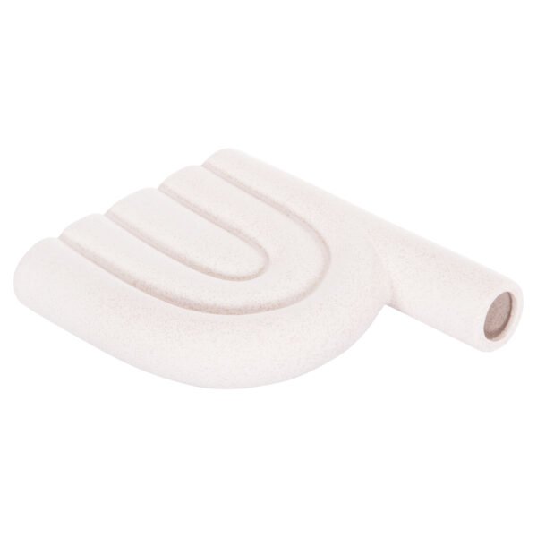 ΕΠΙΤΡΑΠΕΖΙΟ ΚΕΡΑΜΙΚΟ ΔΙΑΚΟΣΜΗΤΙΚΟ ARCON HM4639.01 ΚΡΥΣΤΑΛΛΙΚΟ ΥΠΟΛΕΥΚΟ 23,5x5,5x29,5Υεκ - Image 5