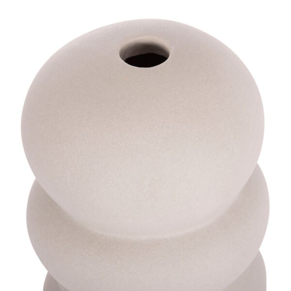 ΕΠΙΤΡΑΠΕΖΙΟ ΚΕΡΑΜΙΚΟ ΔΙΑΚΟΣΜΗΤΙΚΟ ROOK HM4630.03 ΓΚΡΙ ΜΑΤ Φ12x30Υ εκ. - Image 5