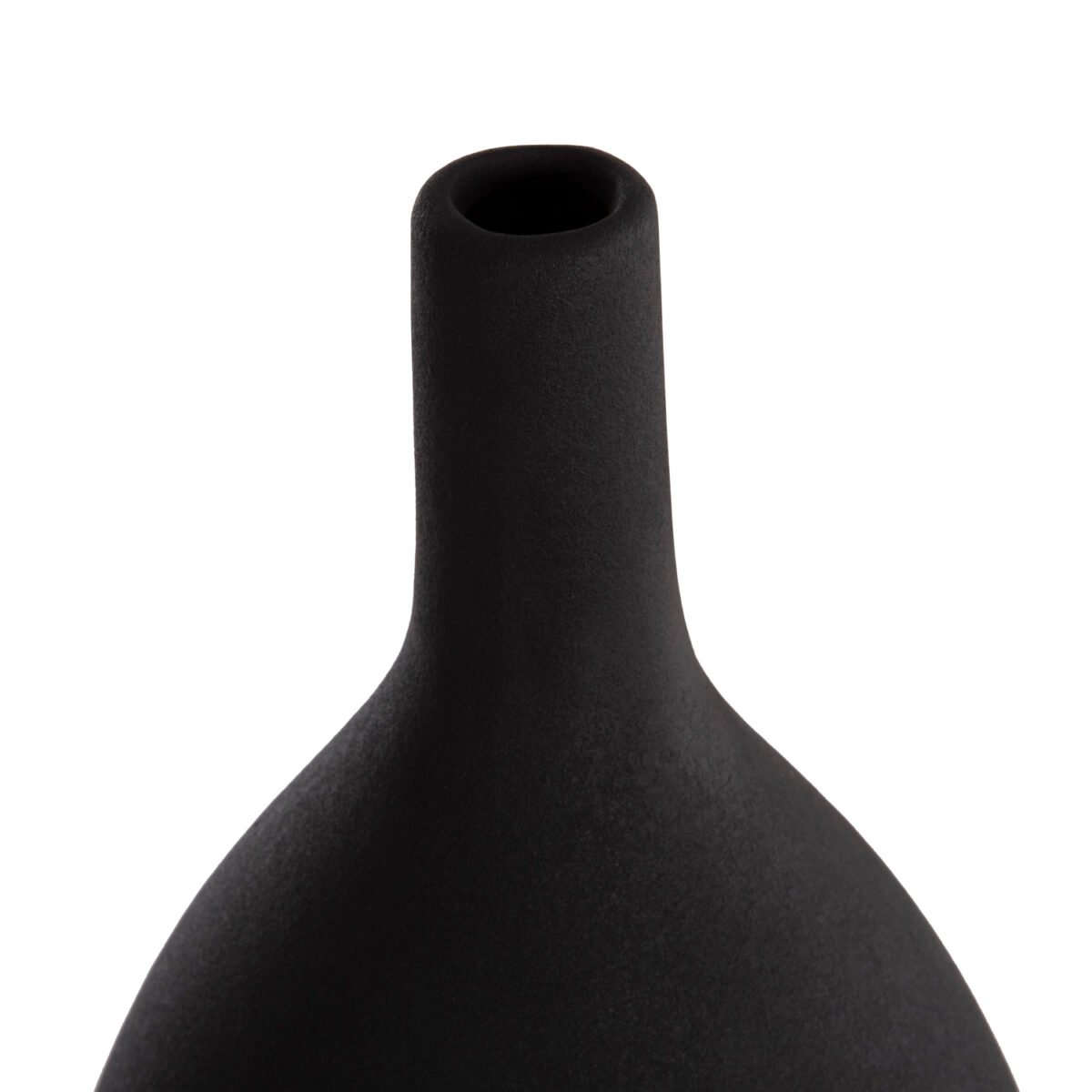 ΕΠΙΤΡΑΠΕΖΙΟ ΚΕΡΑΜΙΚΟ ΔΙΑΚΟΣΜΗΤΙΚΟ GALAD HM4633.02 ΜΑΥΡΟ ΜΑΤ Φ18x49Υ εκ. - Image 5