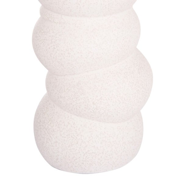 ΕΠΙΤΡΑΠΕΖΙΟ ΚΕΡΑΜΙΚΟ ΔΙΑΚΟΣΜΗΤΙΚΟ ROOK HM4630.01 ΥΠΟΛΕΥΚΟ ΚΡΥΣΤΑΛΛΙΚΟ Φ13x31Υεκ - Image 6