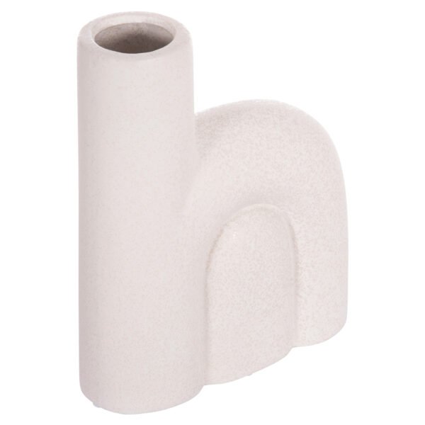 ΕΠΙΤΡΑΠΕΖΙΟ ΚΕΡΑΜΙΚΟ ΔΙΑΚΟΣΜΗΤΙΚΟ ARCON HM4640.01 ΚΡΥΣΤΑΛΛΙΚΟ ΥΠΟΛΕΥΚΟ 19x7x24Υ εκ.