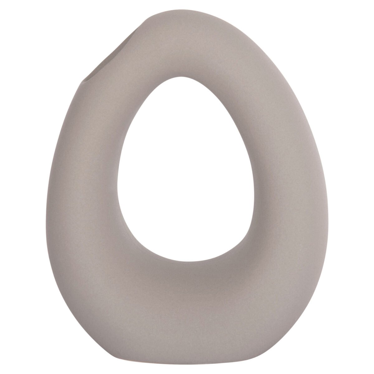 ΕΠΙΤΡΑΠΕΖΙΟ ΚΕΡΑΜΙΚΟ ΔΙΑΚΟΣΜΗΤΙΚΟ ELLIPTO HM4644.03 ΓΚΡΙ ΜΑΤ 16,5x9x20Υεκ - Image 3