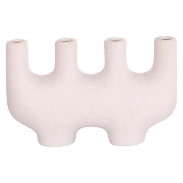 ΕΠΙΤΡΑΠΕΖΙΟ ΚΕΡΑΜΙΚΟ ΔΙΑΚΟΣΜΗΤΙΚΟ MANI HM4641.01 ΥΠΟΛΕΥΚΟ ΚΡΥΣΤΑΛΛΙΚΟ 21x6x13Υεκ - Image 3