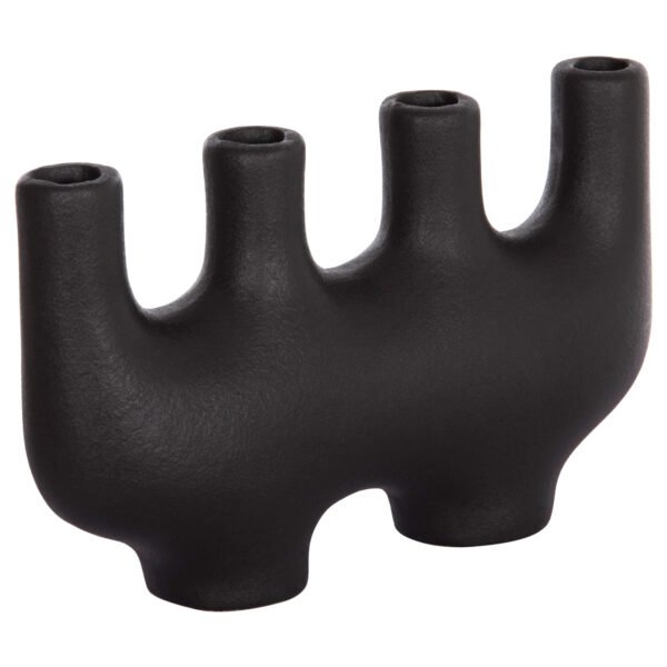 ΕΠΙΤΡΑΠΕΖΙΟ ΚΕΡΑΜΙΚΟ ΔΙΑΚΟΣΜΗΤΙΚΟ MANI HM4641.02 ΜΑΥΡΟ ΜΑΤ 21x6x13Υεκ