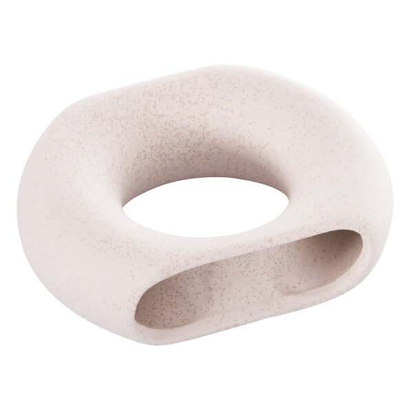 ΕΠΙΤΡΑΠΕΖΙΟ ΚΕΡΑΜΙΚΟ ΔΙΑΚΟΣΜΗΤΙΚΟ ELLIPTO HM4646.01 ΥΠΟΛΕΥΚΟ ΚΡΥΣΤΑΛΛΙΚΟ 18x6,5x14Υεκ - Image 5